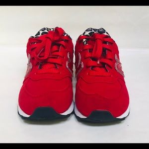 Red new balance 574 cheetah print